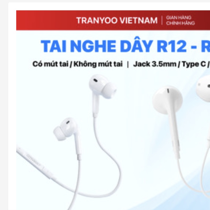 Tai nghe có dây TRANYOO T-R12/R13/R14